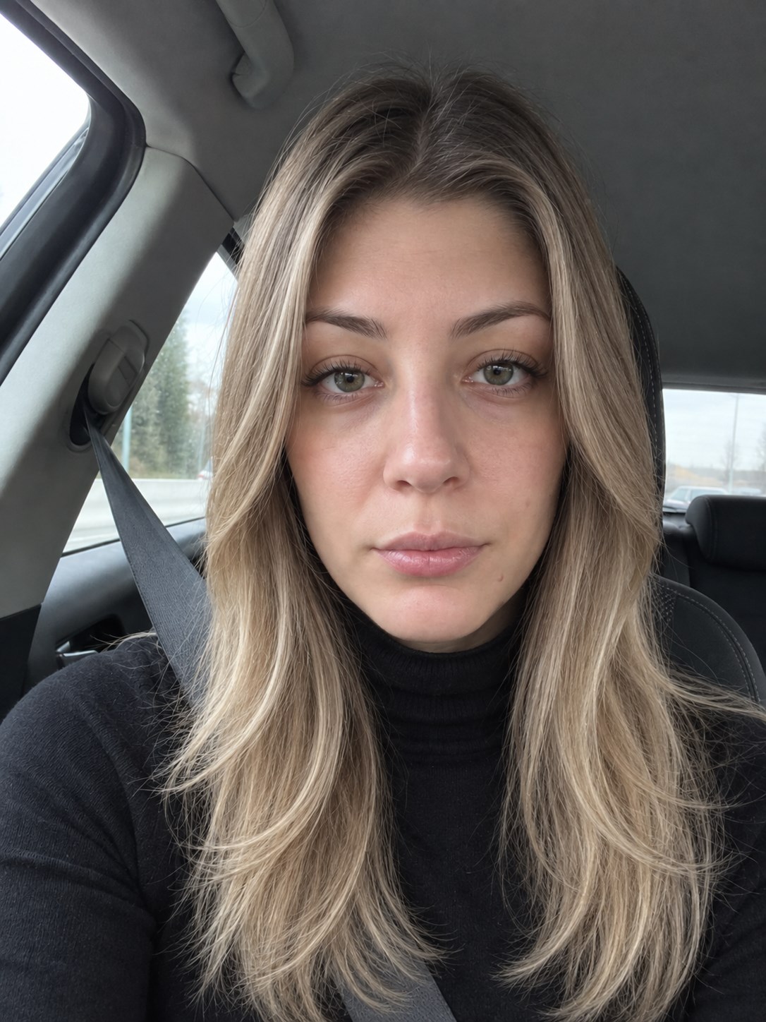 After: the same selfie with every Halo Card change applied